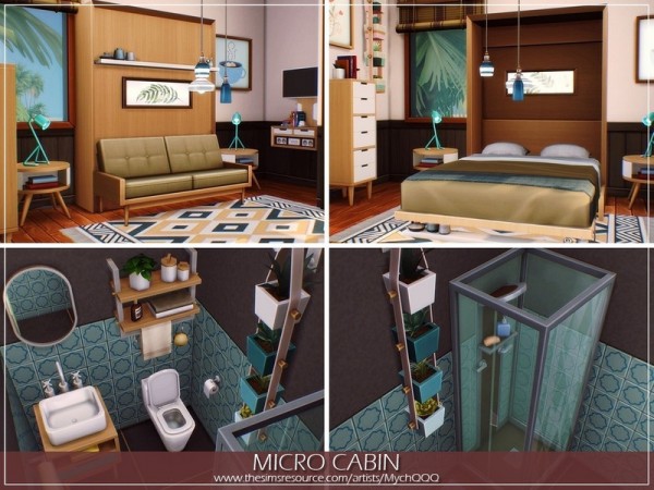  The Sims Resource: Micro Cabin by MychQQQ
