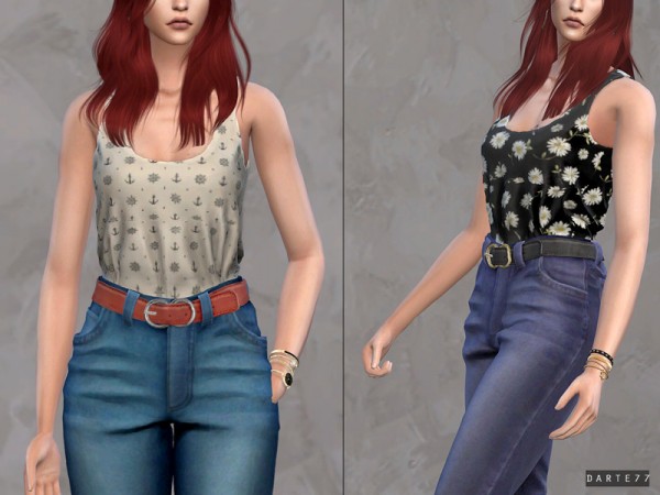  The Sims Resource: Tucked in Tank Top  by Darte77
