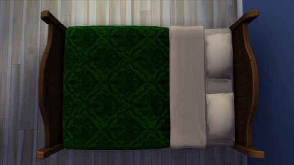  Mod The Sims: Damask Dream Bed by EmilitaRabbit