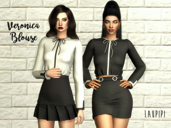  The Sims Resource: Veronica Blouse by laupipi
