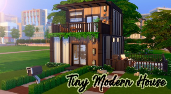 Liily Sims Desing: Tiny Modern House (No CC)