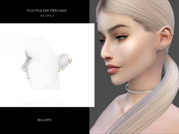  The Sims Resource: Multiple Ear Piercings by Bill Sims