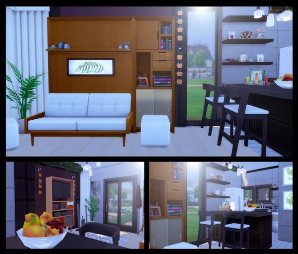 Liily Sims Desing: Tiny Modern House (No CC)