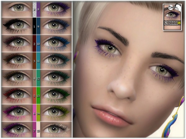  The Sims Resource: Eyelashes 05 by BAkalia