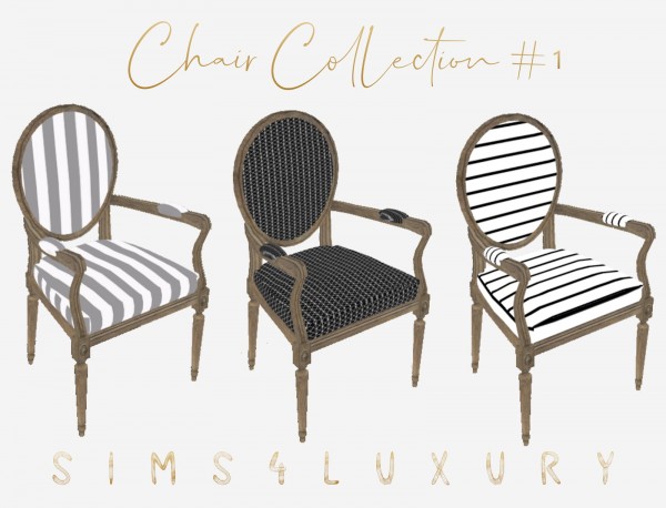 Sims4Luxury: Chair Collection 1