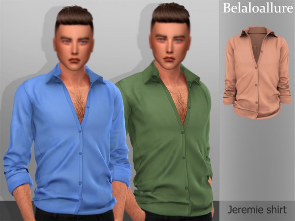  The Sims Resource: Jeremie shirt by belal1997