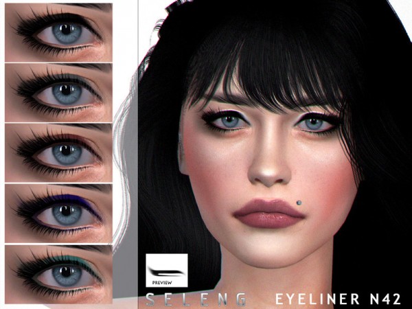  The Sims Resource: Eyeliner N42 by Seleng