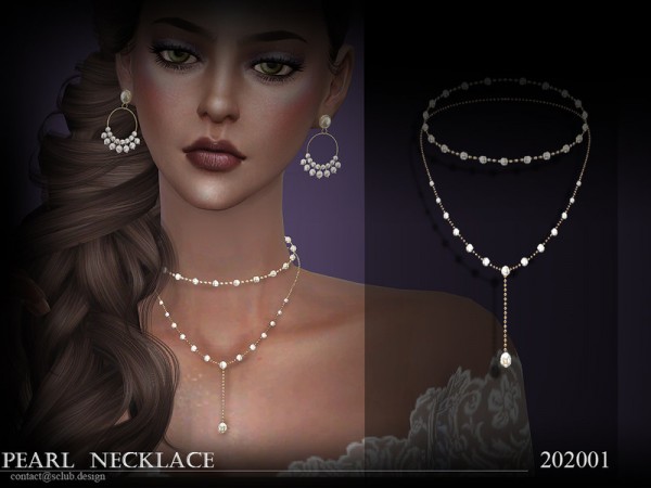  The Sims Resource: Necklace 202001 by S Club