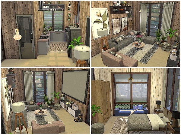  The Sims Resource: Tiny Family House by lotsbymanal