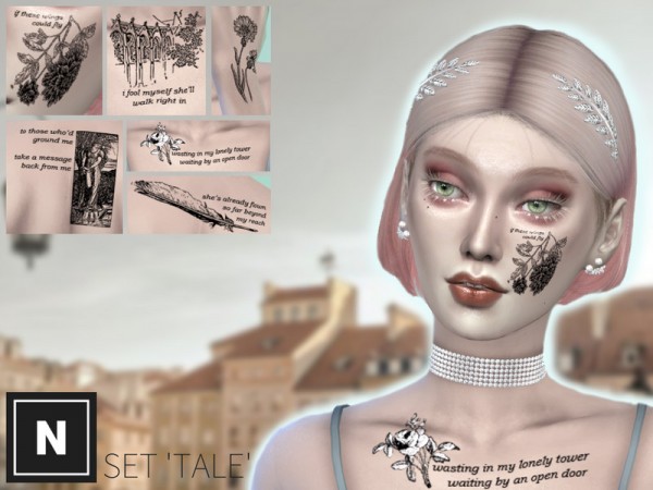  The Sims Resource: Tale   tattoo set by networksims