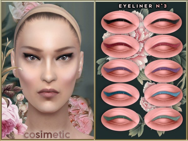  The Sims Resource: Eyeliner N3 by cosimetic