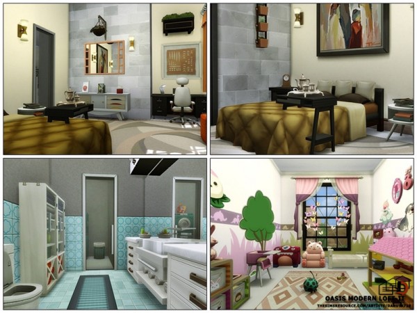  The Sims Resource: Oasis Modern loft II by Danuta720