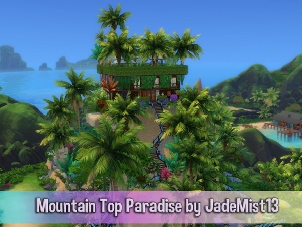  The Sims Resource: Mountain Top Paradise (No CC) by JadeMist13