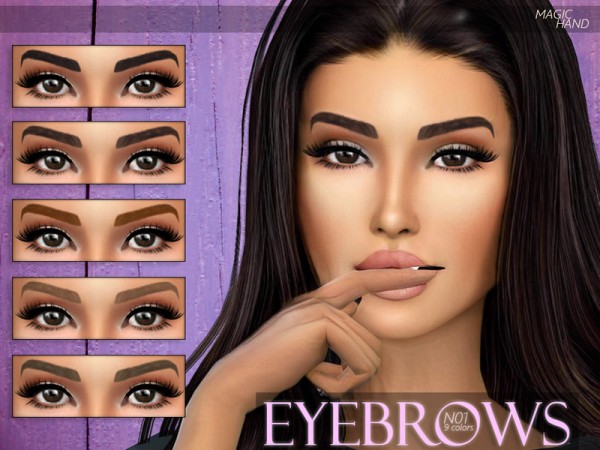  The Sims Resource: Eyebrows N01 by MagicHand