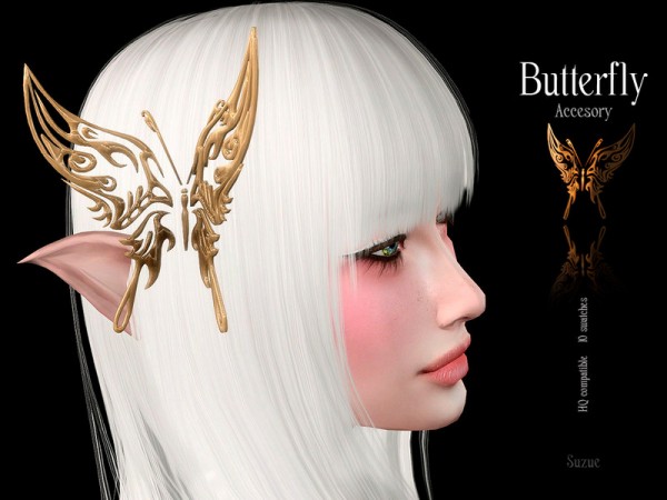 The Sims Resource: Butterfly Accesory by Suzue