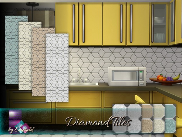  The Sims Resource: Diamond Tiles by emerald