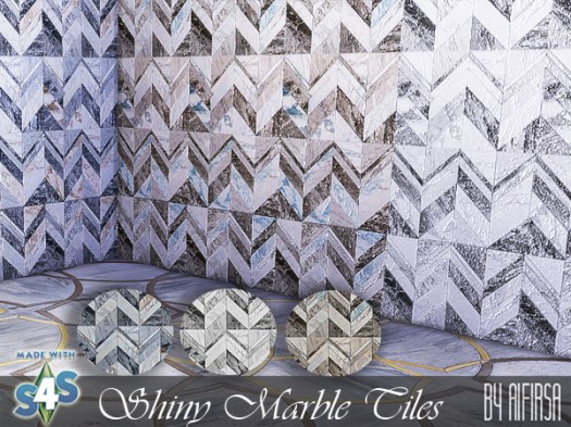  Aifirsa Sims: Shiny Marble Wall Tiles