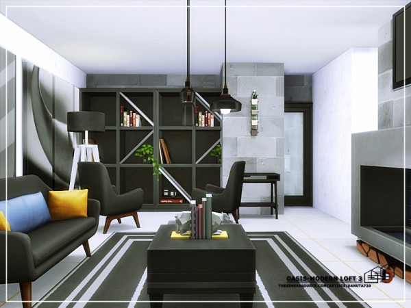  The Sims Resource: Oasis Modern loft 3 by Danuta720
