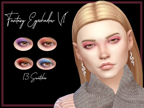  The Sims Resource: Fantasy Eyeshadow V1 by Reevaly