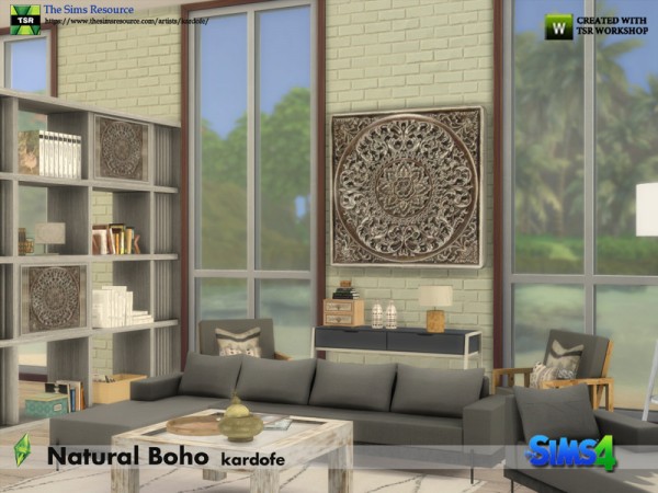  The Sims Resource: Natural Boho Room by kardofe