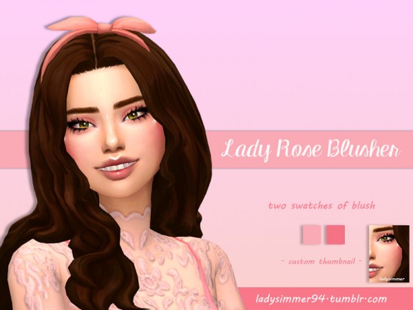  The Sims Resource: Lady Rose Blusher by LadySimmer94