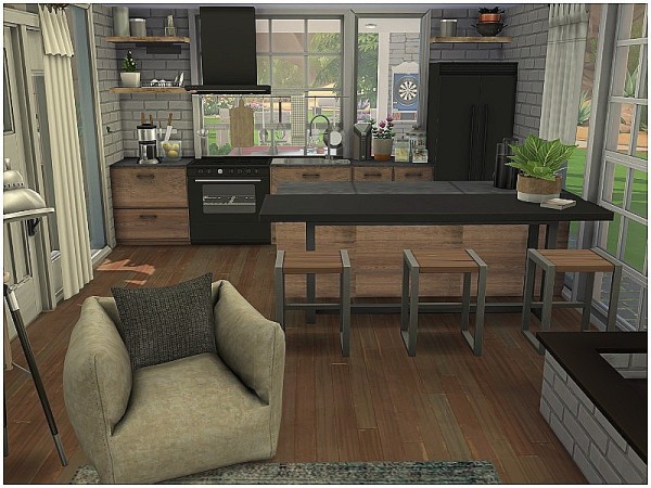  The Sims Resource: Tiny Open View House by lotsbymanal