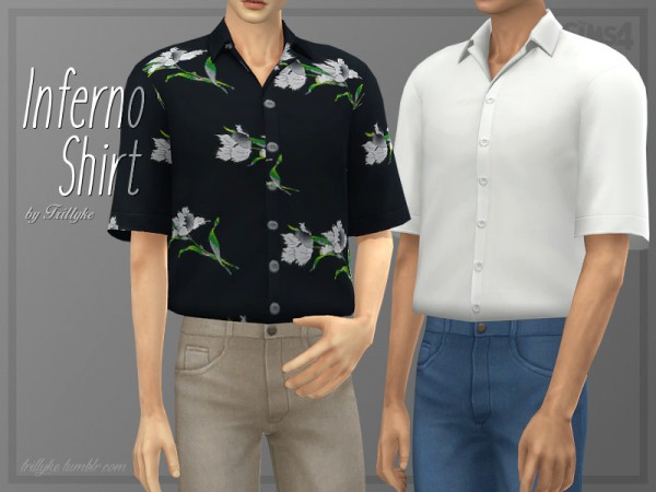 The Sims Resource: Inferno Shirt by Trillyke
