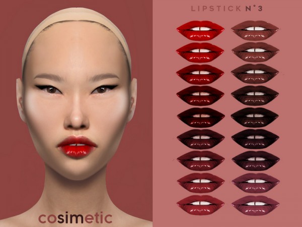  The Sims Resource: N3 Lipstick by cosimetic