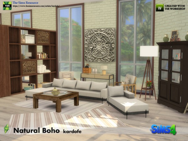  The Sims Resource: Natural Boho Room by kardofe