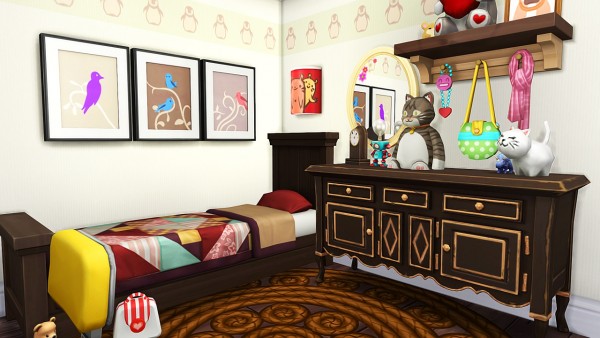 Aveline Sims: Cute Rustic Family House