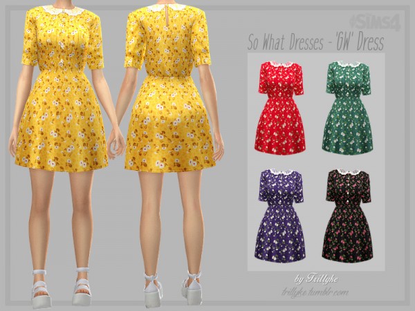  The Sims Resource: So What Dresses by Trillyke