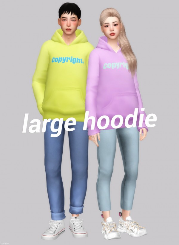  Casteru: Large hoodie