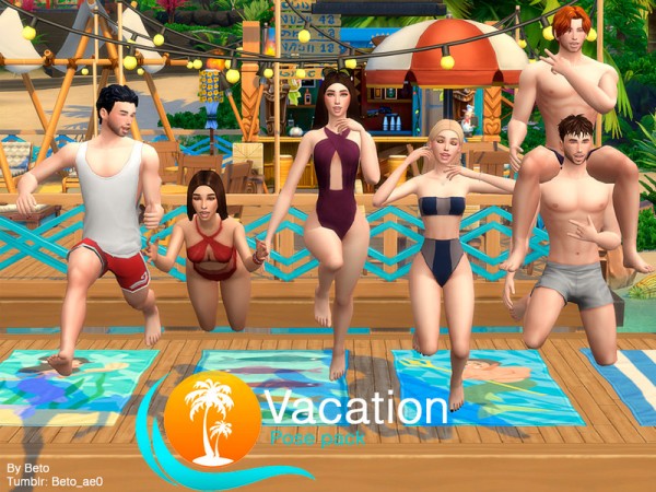  The Sims Resource: Vacation   Pose Pack by Beto ae0