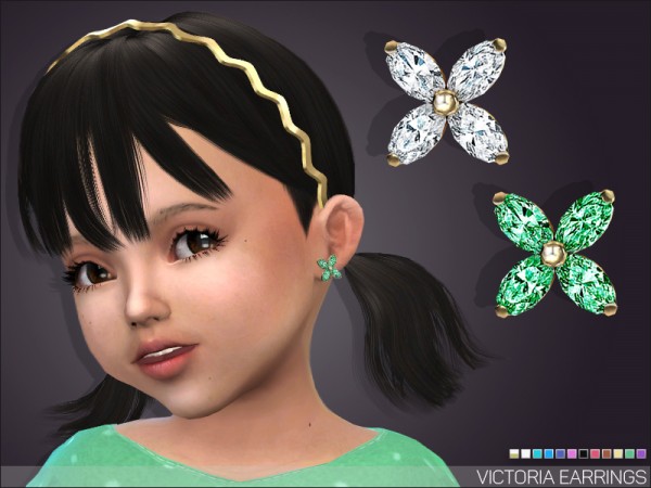  Giulietta Sims: Victoria Stud earrings for toddlers