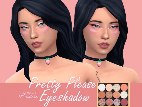  The Sims Resource: Colourpop Pretty Please Eyeshadow by Sagittariah