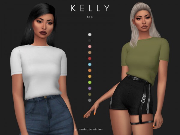  The Sims Resource: Kelly top by Plumbobs n Fries