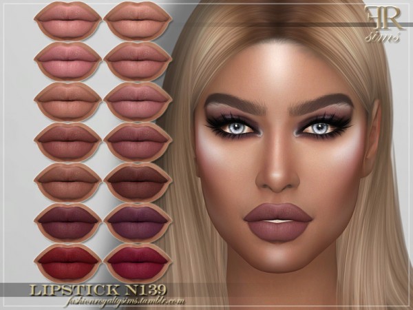  The Sims Resource: Lipstick N139 by FashionRoyaltySims