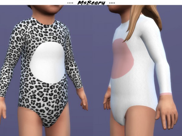  The Sims Resource: Animal Print Onesie by MsBeary