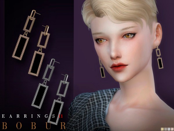  The Sims Resource: Earrings 11 by Bobur