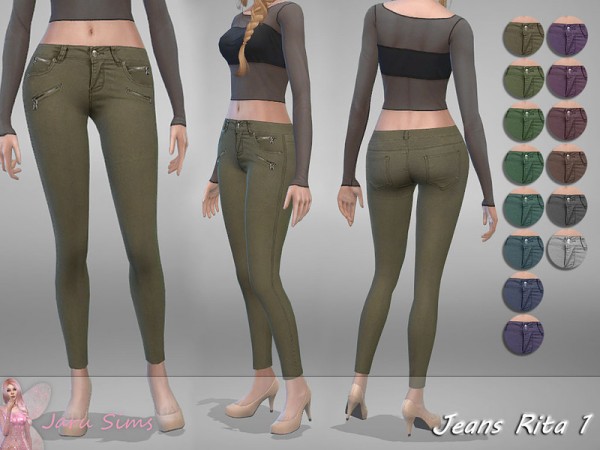  The Sims Resource: Jeans Rita 1 by Jaru Sims