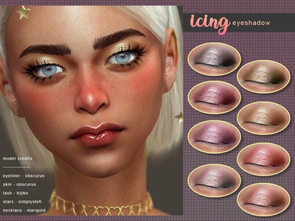  The Sims Resource: Icing  Eyeshadow by Screaming Mustard
