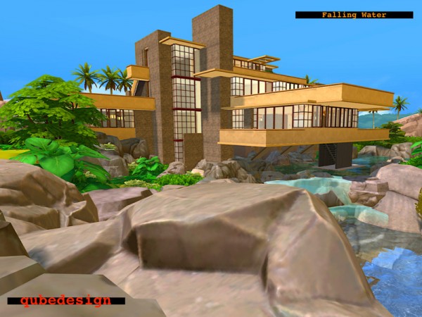  The Sims Resource: Falling Water by QubeDesign