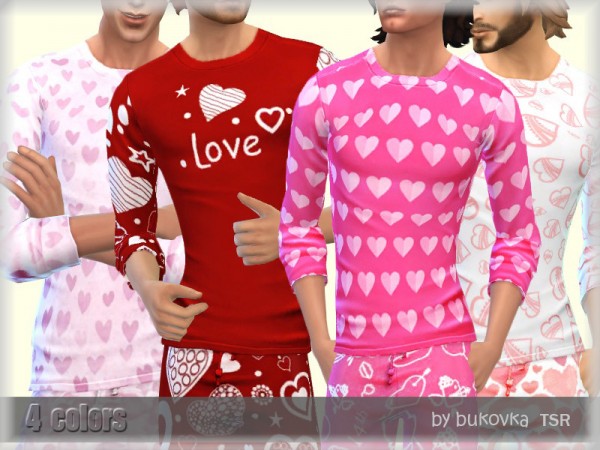  The Sims Resource: Valentines Day Top by bukovka