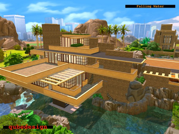  The Sims Resource: Falling Water by QubeDesign