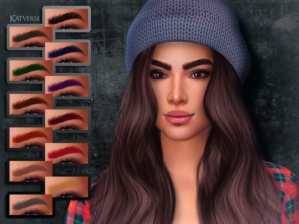 The Sims Resource: Rana Eyebrows by KatVerseCC