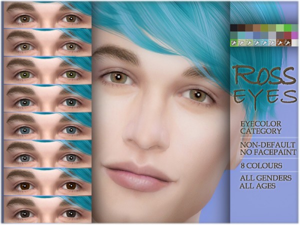  The Sims Resource: Ross eyes by BAkalia