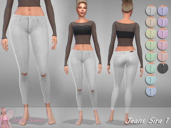  The Sims Resource: Jeans Sira 1 by Jaru Sims