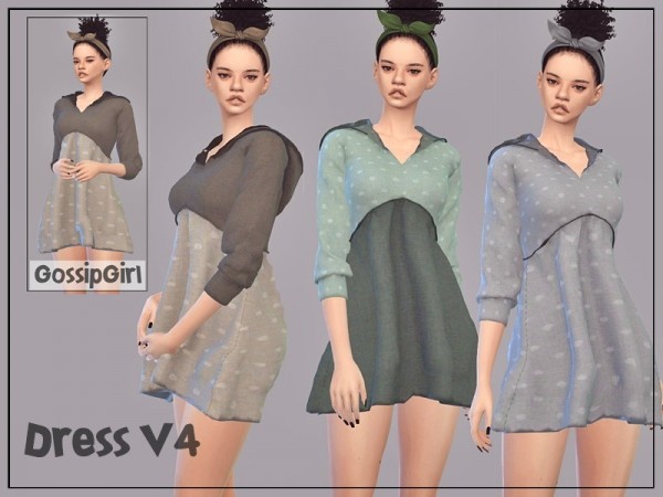  The Sims Resource: Dress V4 by GossipGirl