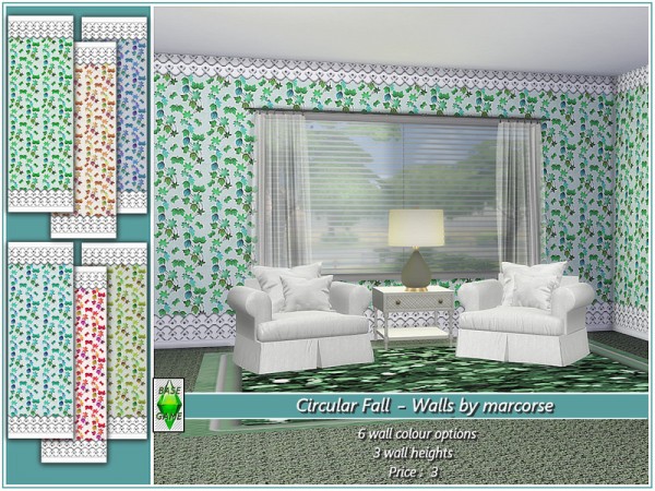  The Sims Resource: Circular Fall Walls by marcorse