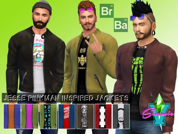  The Sims Resource: Jesse Pinkman Jackets by SimmieV
